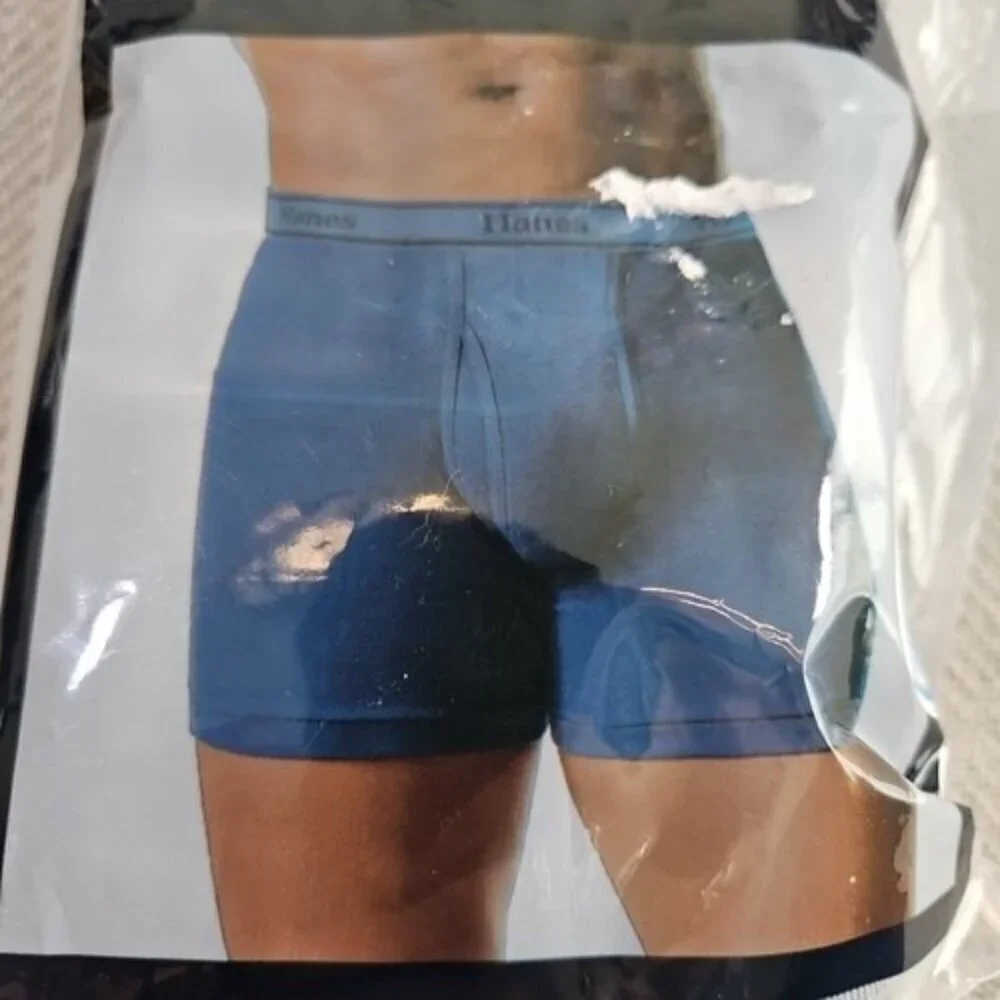 HANES‎ Boxer Briefs Men's M 32-34 Assorted Tagless Comfort Flex 4 Pack J742B4